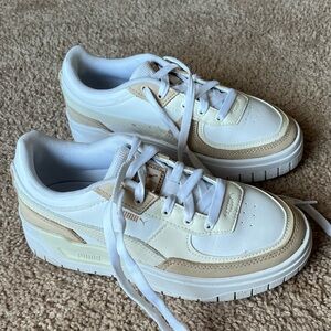Puma White and Tan Sneakers Cali Dream 6.5 Women’s